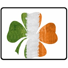 Irish Clover Fleece Blanket (medium)  by Valentinaart