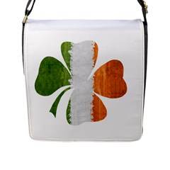 Irish Clover Flap Messenger Bag (l)  by Valentinaart