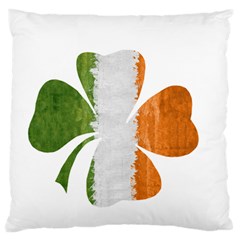 Irish Clover Standard Flano Cushion Case (two Sides) by Valentinaart