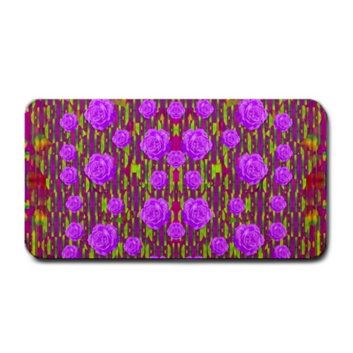 Roses Dancing On A Tulip Field Of Festive Colors Medium Bar Mats