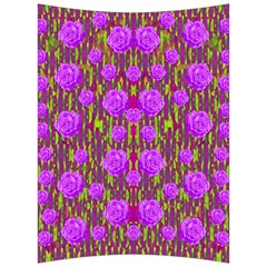 Roses Dancing On A Tulip Field Of Festive Colors Back Support Cushion