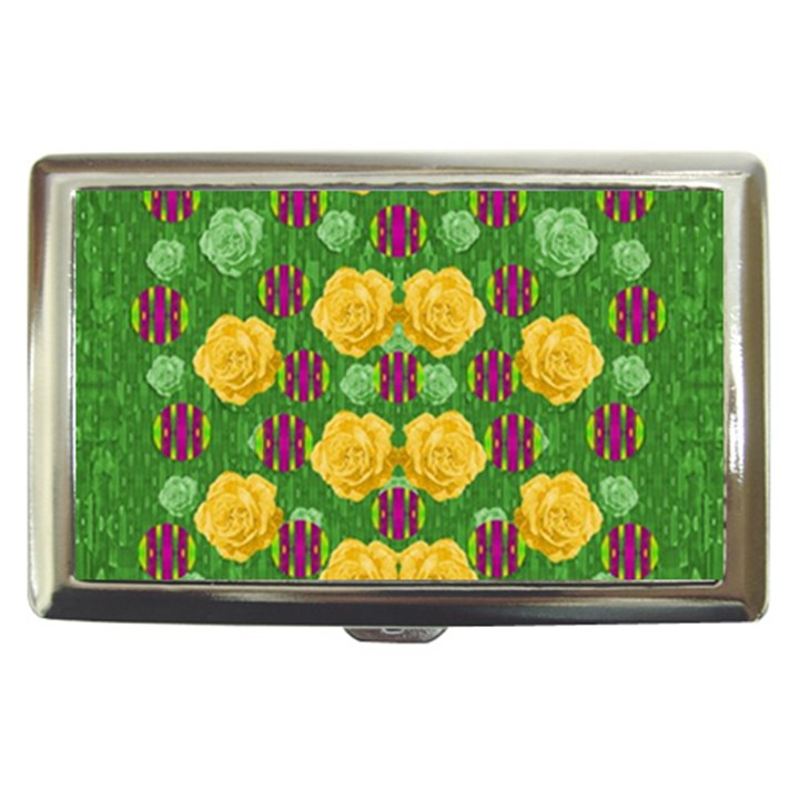 Roses Dancing On  Tulip Fields Forever Cigarette Money Cases