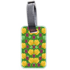 Roses Dancing On  Tulip Fields Forever Luggage Tags (two Sides)