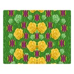 Roses Dancing On  Tulip Fields Forever Double Sided Flano Blanket (Large)  Blanket Back