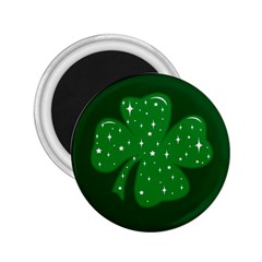 Sparkly Clover 2 25  Magnets by Valentinaart