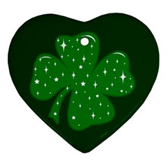 Sparkly Clover Ornament (heart) by Valentinaart