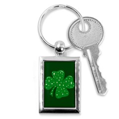 Sparkly Clover Key Chains (rectangle)  by Valentinaart