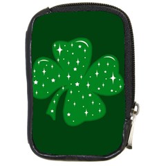 Sparkly Clover Compact Camera Cases by Valentinaart