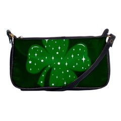 Sparkly Clover Shoulder Clutch Bags