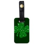 Sparkly Clover Luggage Tags (One Side)  Front