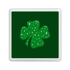 Sparkly Clover Memory Card Reader (square)  by Valentinaart