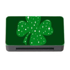 Sparkly Clover Memory Card Reader With Cf by Valentinaart