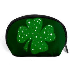 Sparkly Clover Accessory Pouches (large)  by Valentinaart