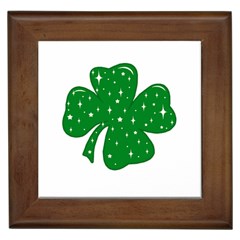 Sparkly Clover Framed Tiles