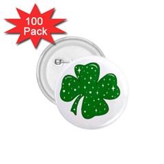 Sparkly Clover 1 75  Buttons (100 Pack)  by Valentinaart