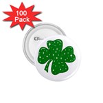 Sparkly Clover 1.75  Buttons (100 pack)  Front