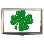 Sparkly Clover Cigarette Money Cases Front