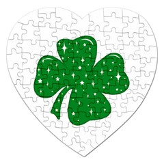 Sparkly Clover Jigsaw Puzzle (Heart)