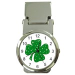 Sparkly Clover Money Clip Watches Front