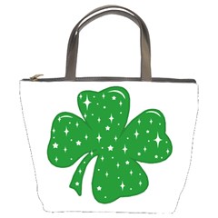 Sparkly Clover Bucket Bags by Valentinaart