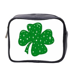 Sparkly Clover Mini Toiletries Bag 2-side by Valentinaart