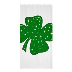 Sparkly Clover Shower Curtain 36  X 72  (stall)  by Valentinaart