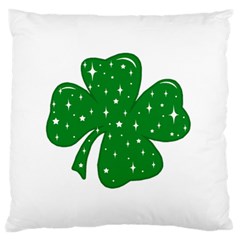 Sparkly Clover Standard Flano Cushion Case (one Side) by Valentinaart