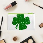 Sparkly Clover Cosmetic Bag (XS) Back