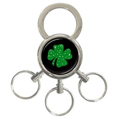 Sparkly Clover 3-ring Key Chains by Valentinaart