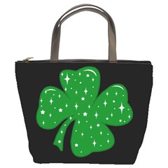 Sparkly Clover Bucket Bags by Valentinaart