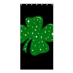 Sparkly Clover Shower Curtain 36  X 72  (stall)  by Valentinaart