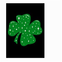 Sparkly Clover Large Garden Flag (two Sides) by Valentinaart