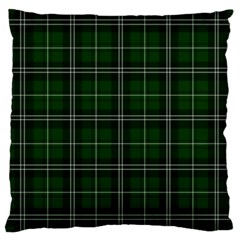 Green Plaid Pattern Large Cushion Case (two Sides) by Valentinaart