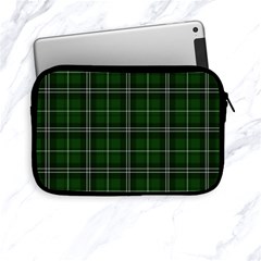 Green Plaid Pattern Apple Ipad Mini Zipper Cases by Valentinaart