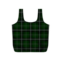 Green Plaid Pattern Full Print Recycle Bags (s)  by Valentinaart