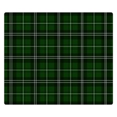 Green Plaid Pattern Double Sided Flano Blanket (small)  by Valentinaart