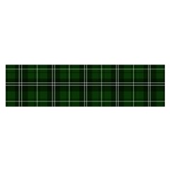 Green Plaid Pattern Satin Scarf (oblong) by Valentinaart