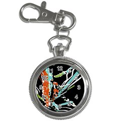 Multicolor Abstract Design Key Chain Watches by dflcprints