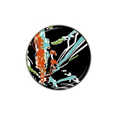 Multicolor Abstract Design Hat Clip Ball Marker by dflcprints