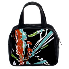 Multicolor Abstract Design Classic Handbags (2 Sides) by dflcprints