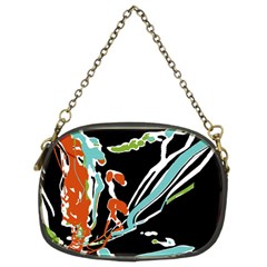 Multicolor Abstract Design Chain Purses (two Sides)  by dflcprints