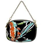 Multicolor Abstract Design Chain Purses (Two Sides)  Back