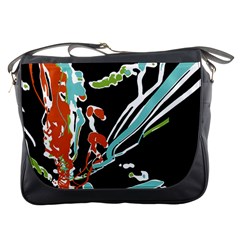 Multicolor Abstract Design Messenger Bags by dflcprints