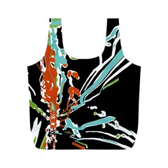 Multicolor Abstract Design Full Print Recycle Bags (m)  by dflcprints