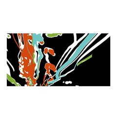 Multicolor Abstract Design Satin Wrap by dflcprints