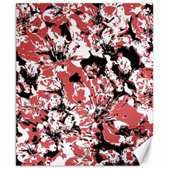 Textured Floral Collage Canvas 8  X 10  by dflcprints