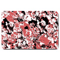 Textured Floral Collage Large Doormat  by dflcprints