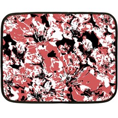 Textured Floral Collage Fleece Blanket (mini) by dflcprints