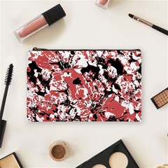 Textured Floral Collage Cosmetic Bag (medium)  by dflcprints