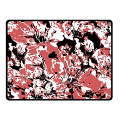 Textured Floral Collage Fleece Blanket (small) by dflcprints